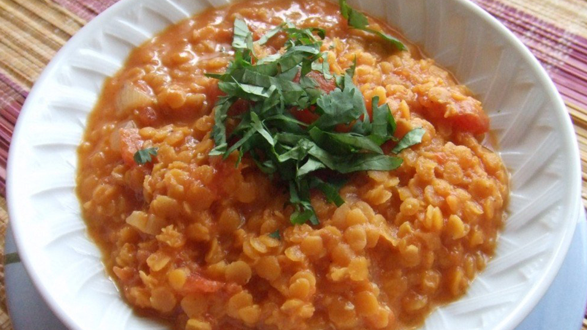 Curry de lentilles corail, coco allégé