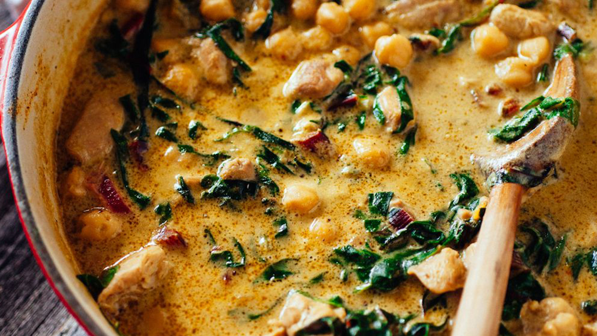 Poêlée d’épinards et pois chiche