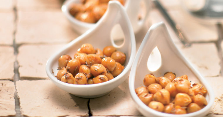 Pois chiches croquants aux épices