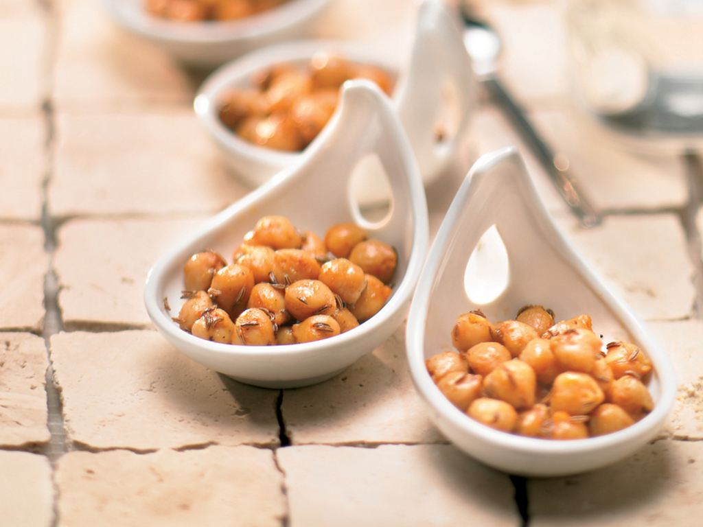 Pois chiches croquants aux épices