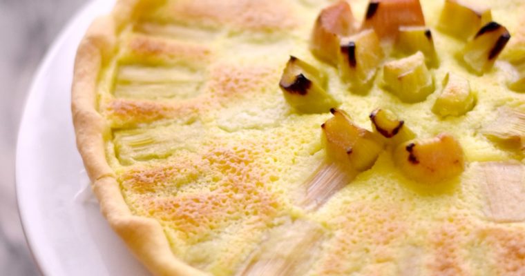 Tarte à la rhubarbe de Sarah