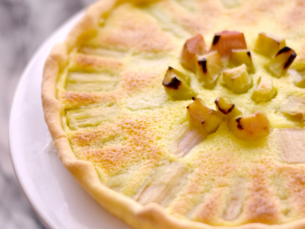 Tarte à la rhubarbe de Sarah