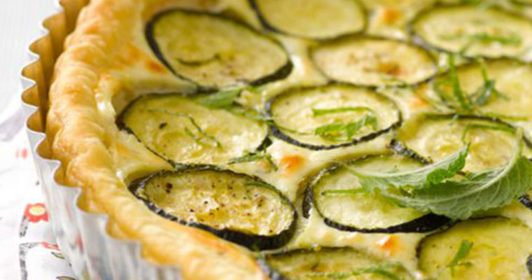 Quiche feta ricotta menthe
