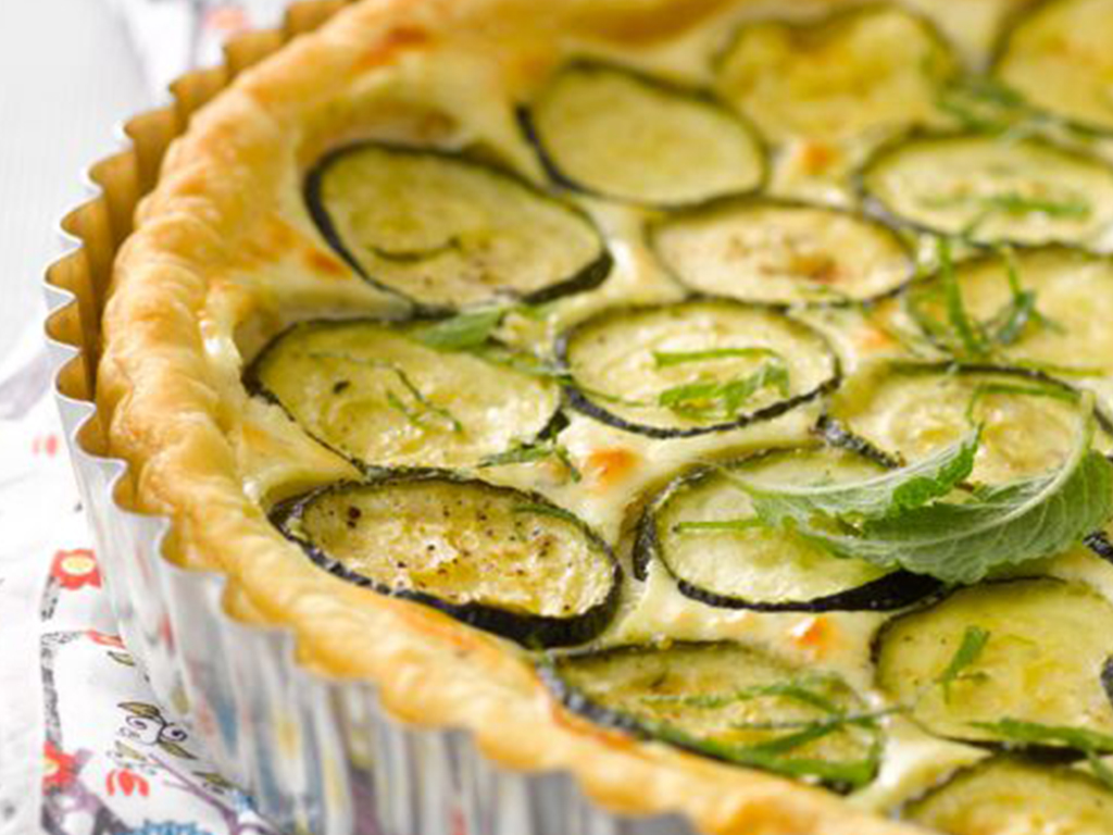 Quiche feta ricotta menthe