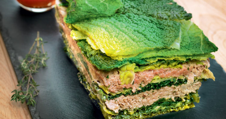 Millefeuille de chou au bœuf