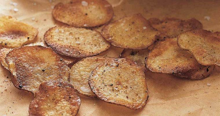 Chips de pommes de terre au four