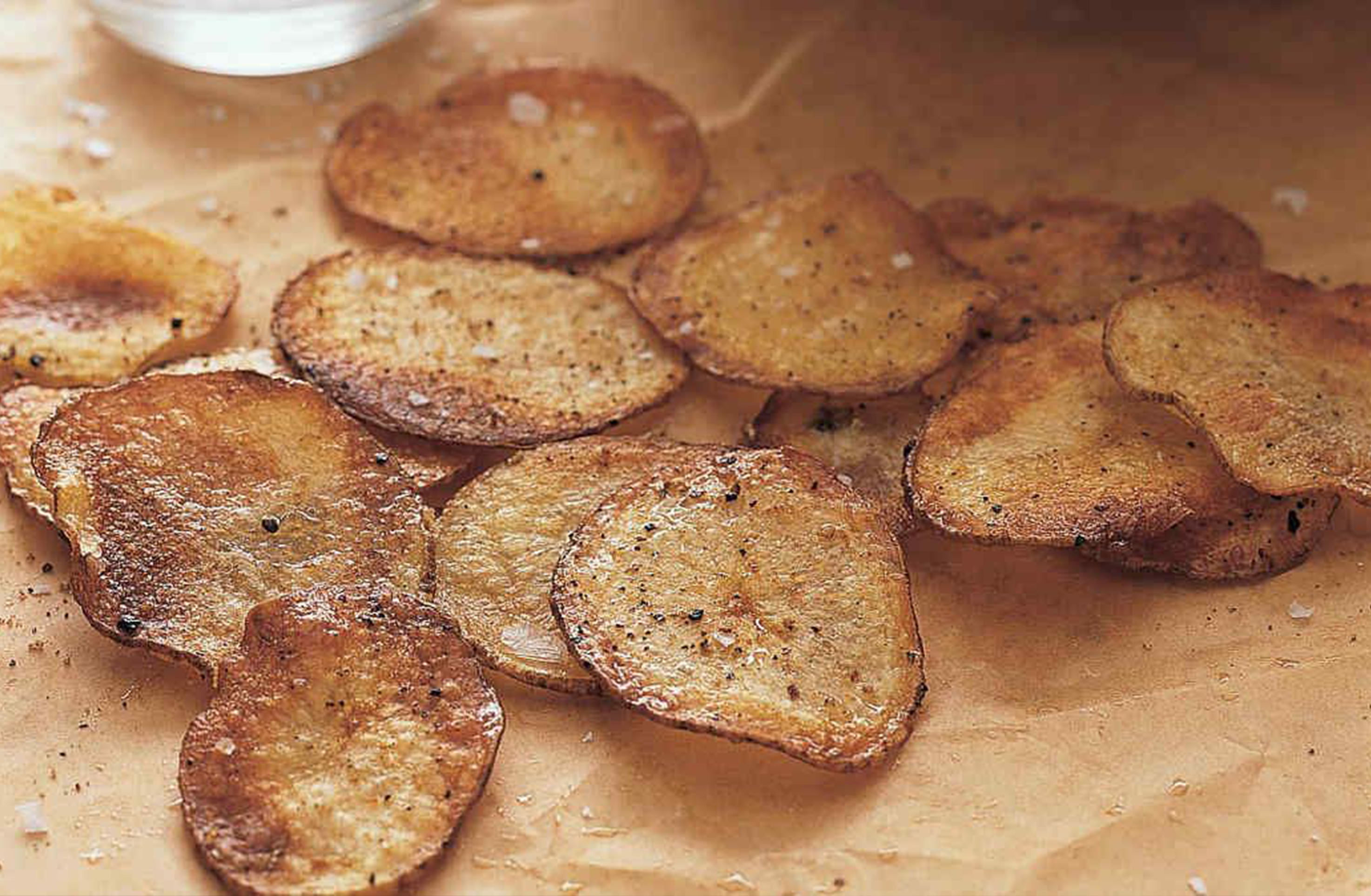 Chips de pommes de terre au four