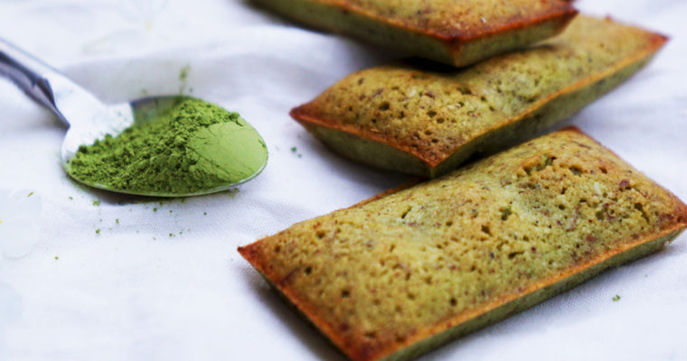 Financier au thé matcha