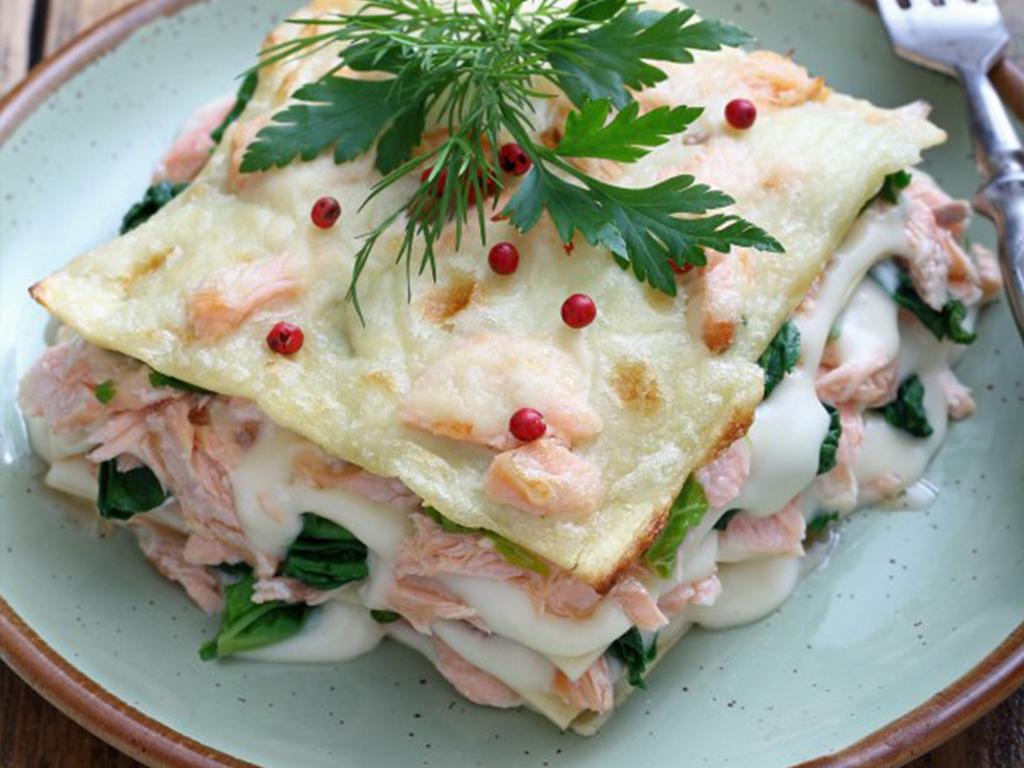 Lasagne saumon épinards & mascarpone