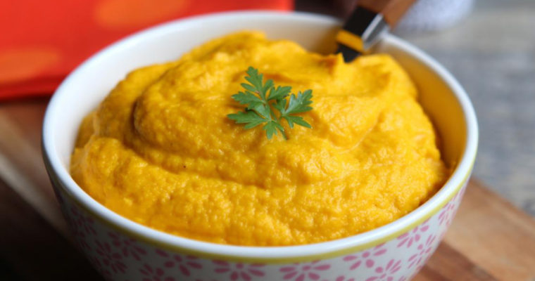 Purée de carotte au gingembre et coriandre