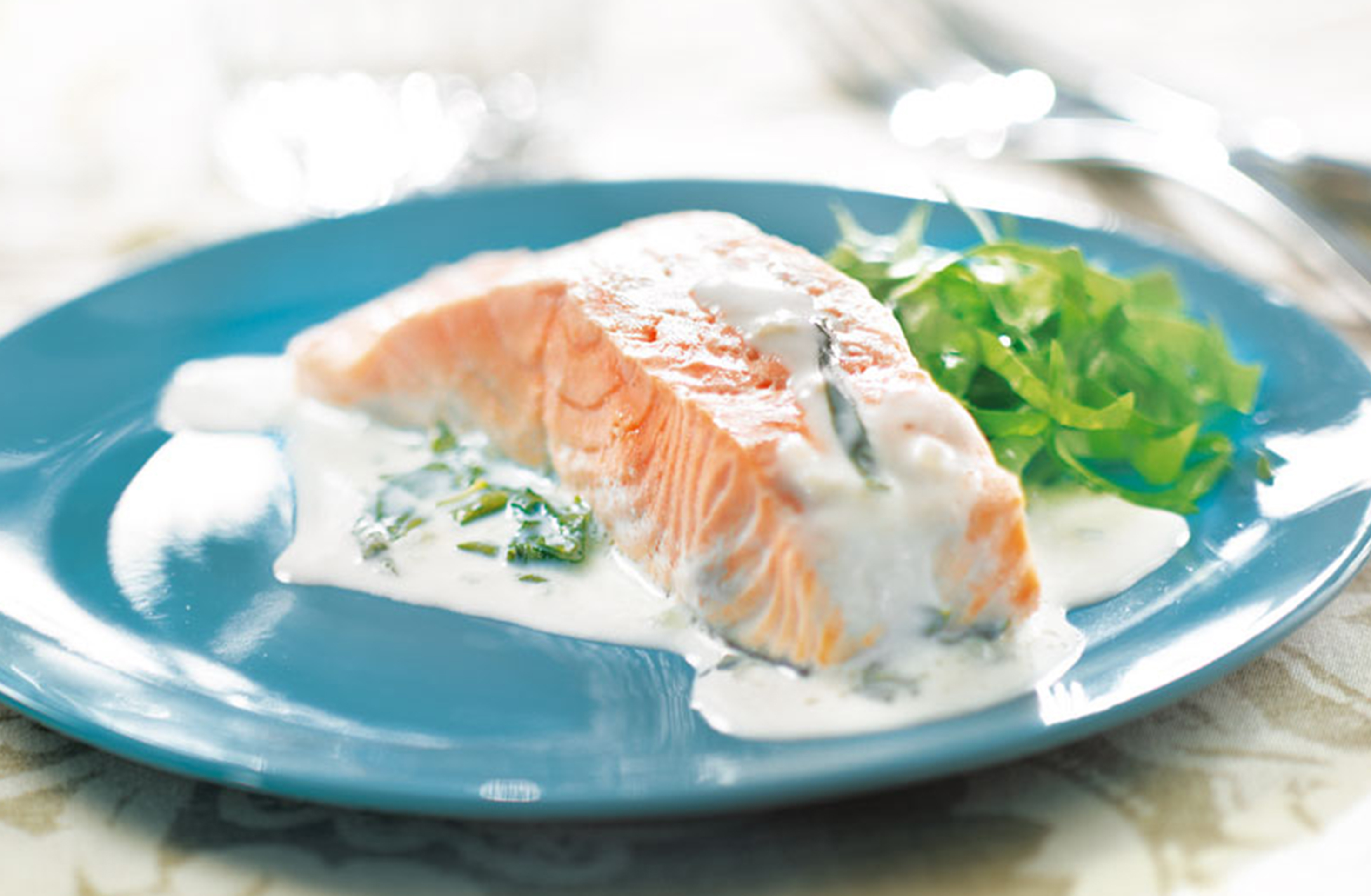 Pavé de saumon à l’oseille & riz